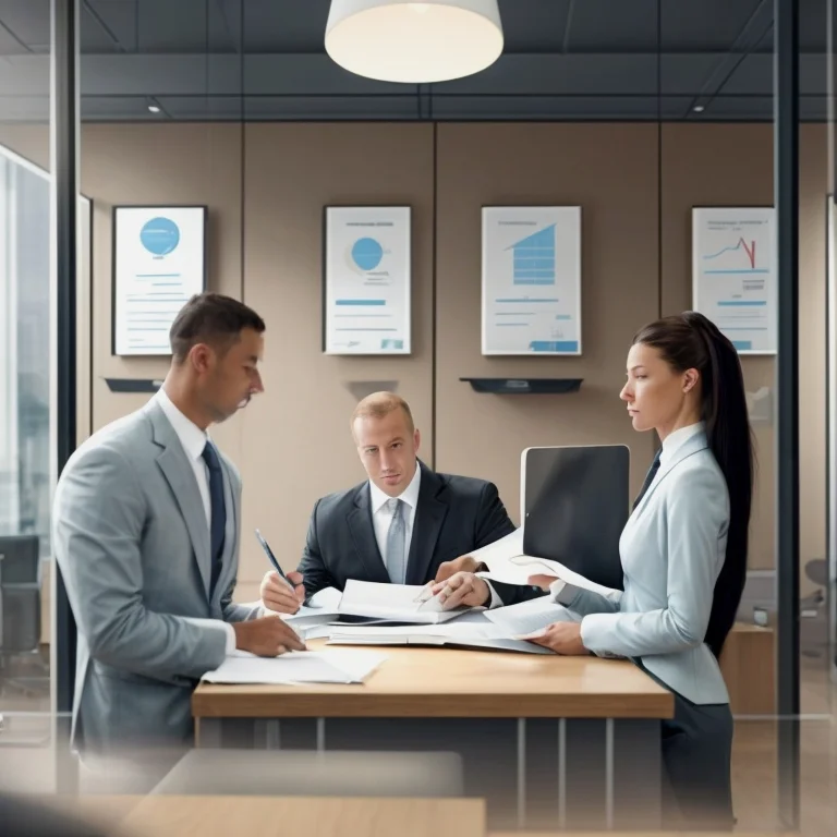 法的相談を受けるビジネスマンのイメージ